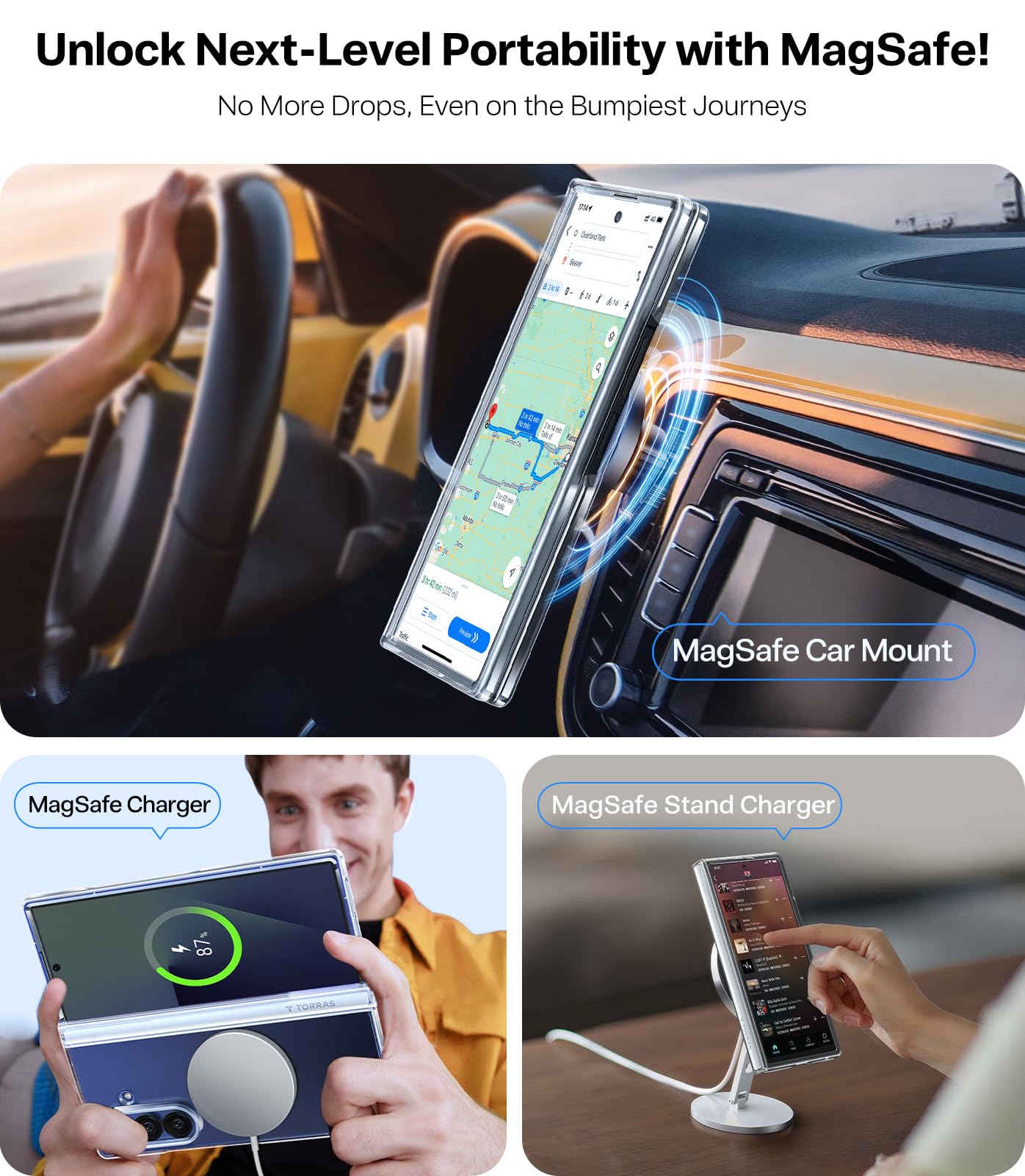 Amazon.com: TORRAS Magnetic Shockproof for Samsung Galaxy Z Fold 7